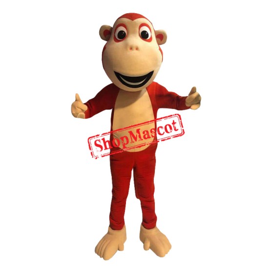 Red Lightweight Monkey Mascot Costume