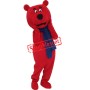 Happy Lightweight Red Bear Mascot Costume