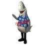 Happy Realistic Lightweight Shark Mascot Costume