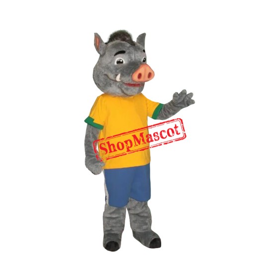Sport Realistic Wild Boar Mascot Costume