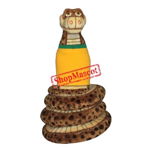Lovely Realistic Snake Mascot Costume Lovely Realistic Snake Mascot Costume