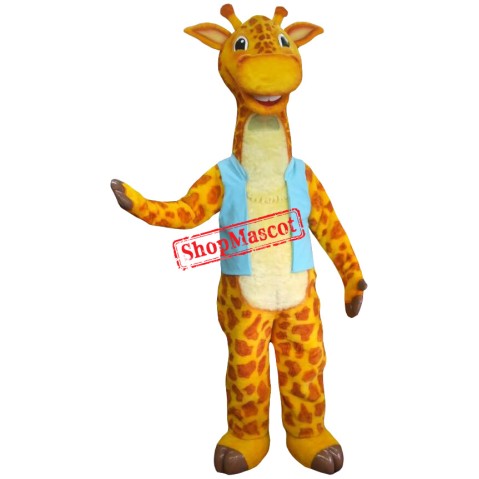 Lovely Realistic Giraffe Mascot Costume Lovely Realistic Giraffe Mascot Costume
