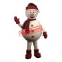 Friendly Realistic Lightweight Snowman Mascot Costume