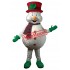 Happy Realistic Lightweight Snowman Mascot Costume