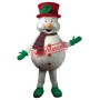 Happy Realistic Lightweight Snowman Mascot Costume
