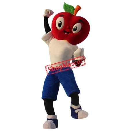 Friendly Lightweight Apple Boy Mascot Costume Friendly Lightweight Apple Boy Mascot Costume
