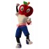 Friendly Lightweight Apple Boy Mascot Costume
