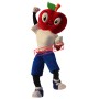 Friendly Lightweight Apple Boy Mascot Costume
