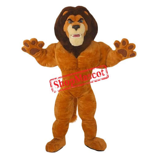 Power Muscular Lightweight Lion Mascot Costume Power Muscular Lightweight Lion Mascot Costume
