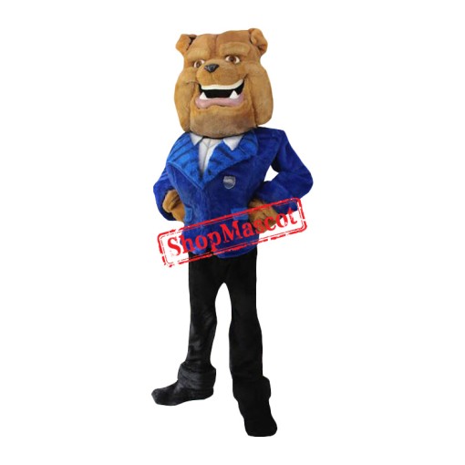 Friendly Realistic Bulldog Mascot Costume Friendly Realistic Bulldog Mascot Costume