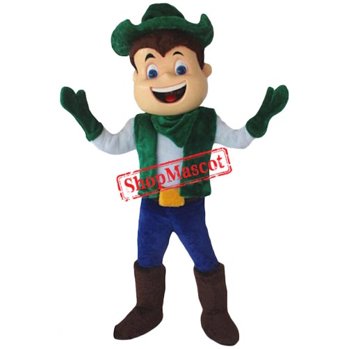 Friendly Realistic Lightweight Cowboy Mascot Costume