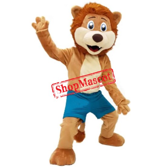 Superb Happy Realistic Lightweight Lion Mascot Costume