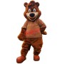Superb Happy Realistic Brown Bear Mascot Costume