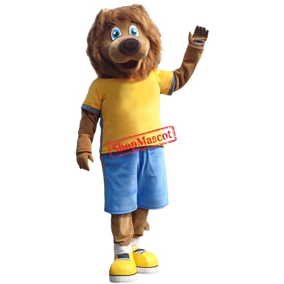 Superb Sport Lightweight Lion Mascot Costume Adult Costume