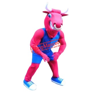Sport Lightweight Red Bull Mascot Costume