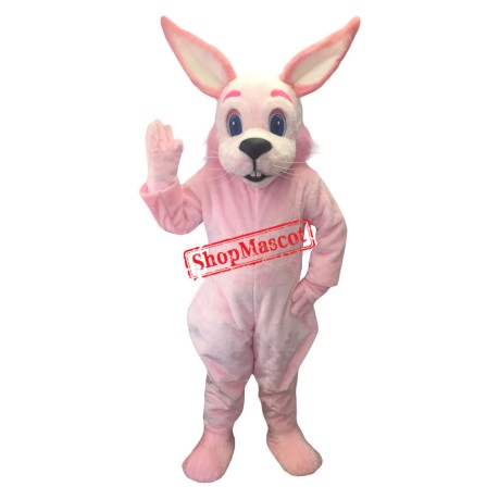 Lovely Realistic Lightweight Pink Rabbit Mascot Costume