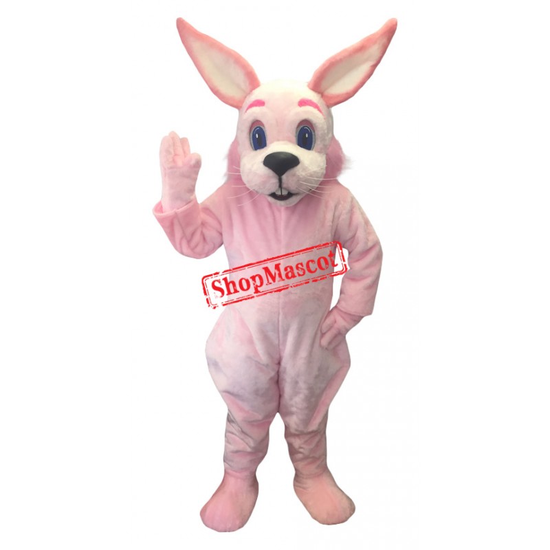 Lovely Realistic Lightweight Pink Rabbit Mascot Costume