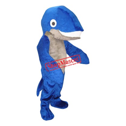 Superb Blue Whale Mascot Costume Superb Blue Whale Mascot Costume
