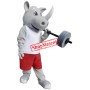 Power Lightweight Rhino Mascot Costume