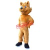 Happy Realistic Lightweight Wolf Mascot Costume