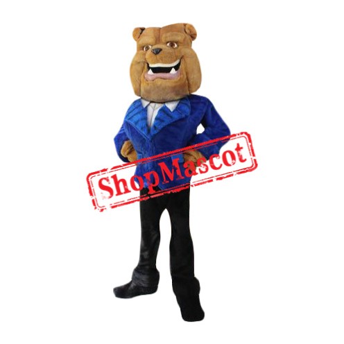 Happy Realistic Lightweight Mr. Bulldog Mascot Costume Happy Realistic Lightweight Mr. Bulldog Mascot Costume