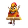 Happy Realistic Lightweight Pizza Mascot Costume