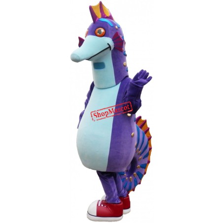 Happy Realistic Lightweight Seahorse Mascot Costume