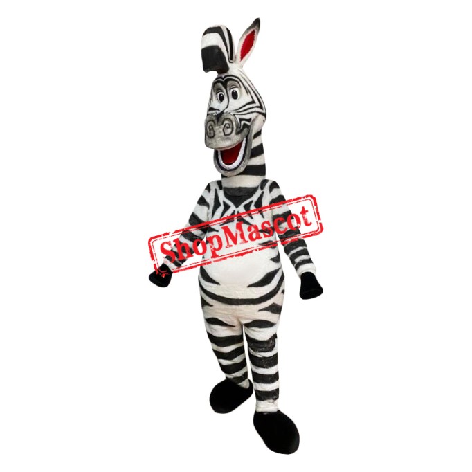 Realistic Lightweight Zebra Mascot Costume