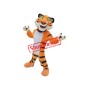 Happy Realistic Lightweight Tiger Mascot Costume Adult Costume