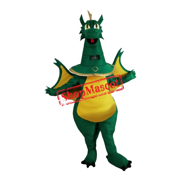 Lovely Realistic Lightweight Green Dragon Mascot Costume