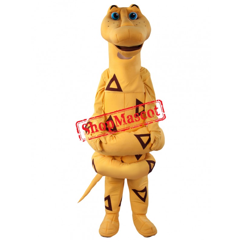 Realistic Lightweight Yellow Snake Mascot Costume