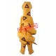 Realistic Lightweight Yellow Snake Mascot Costume