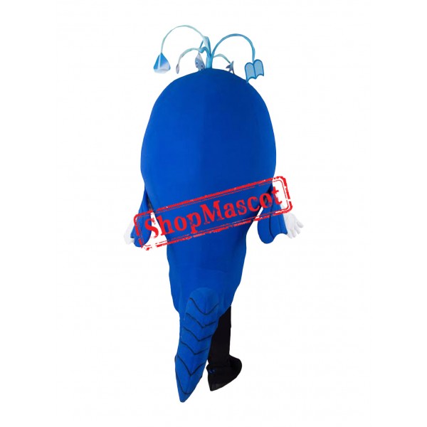 Realistic Lightweight Blue Fish Mascot Costume