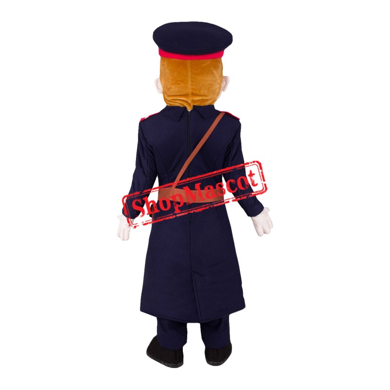 Realistic Lightweight Postal Officer Mascot Costume