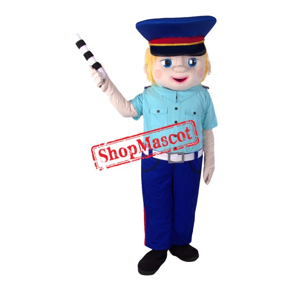 Realistic Lightweight Traffic Officer Mascot Costume