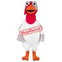 Realistic Lightweight White Turkey Mascot Costume