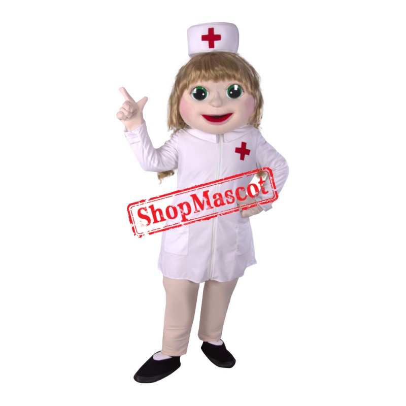 Lovely Realistic Lightweight Nurse Mascot Costume