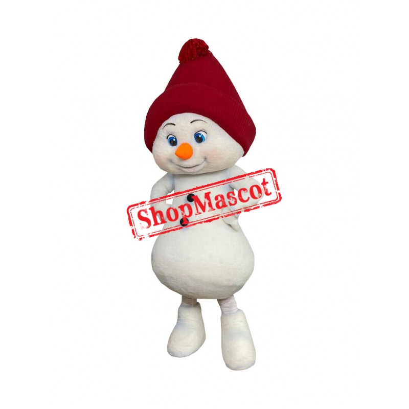 Realistic Lightweight Snowman Mascot Costume