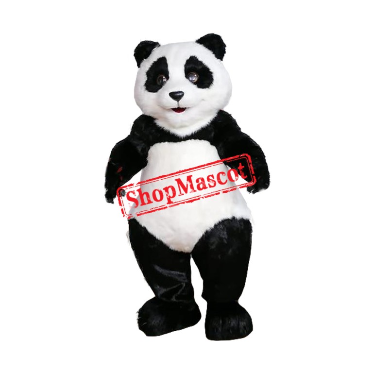 Superb Lovely Realistic Panda Mascot Costume