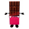Realistic Lightweight Chocolate Chunks Mascot Costume