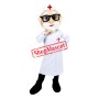 Happy Realistic Lightweight Doctor Mascot Costume