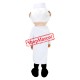 Happy Realistic Lightweight Doctor Mascot Costume