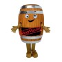 Happy Realistic Lightweight Wine Barrel Mascot Costume