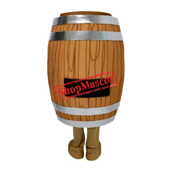 Happy Realistic Lightweight Wine Barrel Mascot Costume