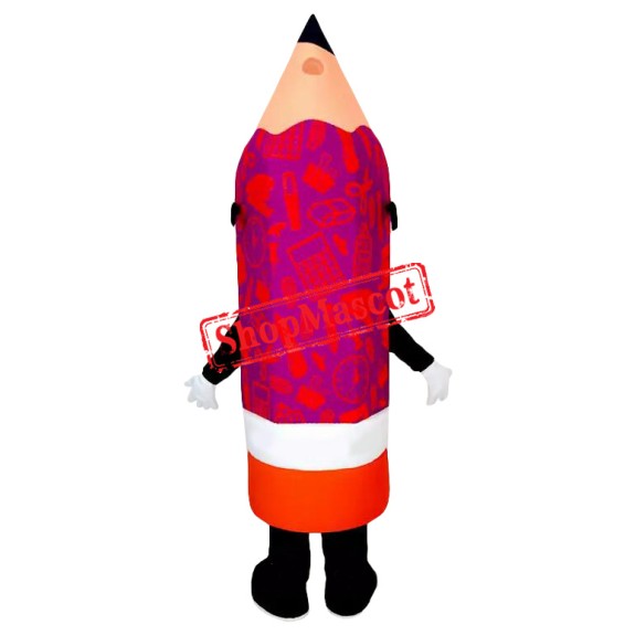 Happy Lightweight Pencil Mascot Costume
