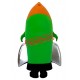Realistic Green Rocket Mascot Costume