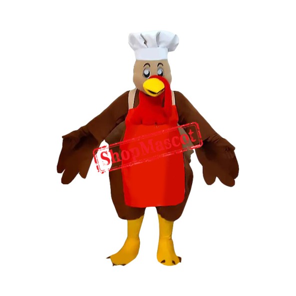 Chef Turkey Mascot Costume
