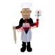 Happy Old Chef Mascot Costume Happy Old Chef Mascot Costume