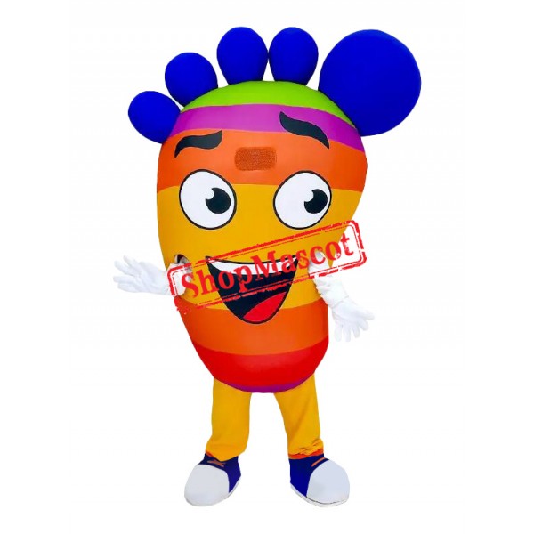 Colorful Foot Mascot Costume