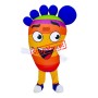 Colorful Foot Mascot Costume